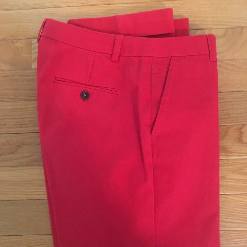 J crew cafe cropped red size 4
